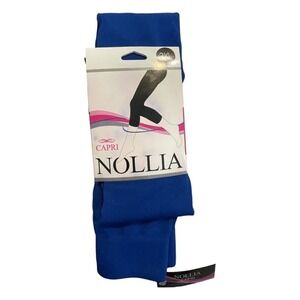 Nollia Cropped Seamless Leggings Bright Royal Blue Capri Stretch Athletic 3XL